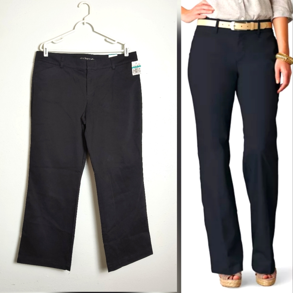 Dockers Trouser Pant Women's Size 16 Short  Black Casual
